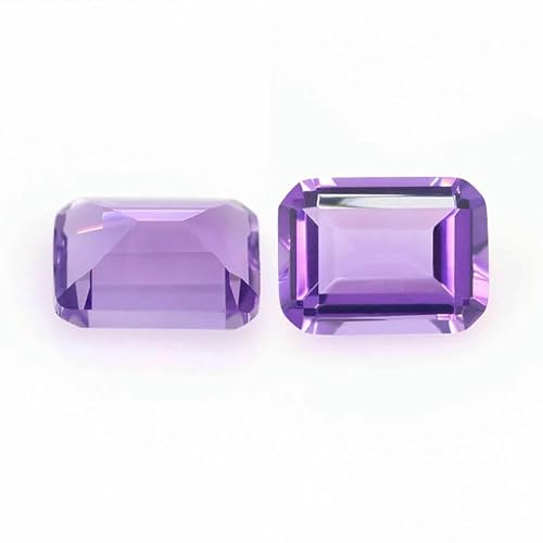 Natürlicher Amethyst-Kristall, loser Edelstein, ovale, birnenförmige, achteckige, rechteckige Form, geeignet für Schmuckeinlagen, leicht achteckig, 4 x 6 mm, 1 Stück Natürlicher Amethyst-Kristall, loser Edelstein, ovale, birnenförmige, achteckige, rechteckige Form, geeignet für Schmuckeinlagen, leicht achteckig, 4 x 6 mm, 1 Stück von HDJSDB