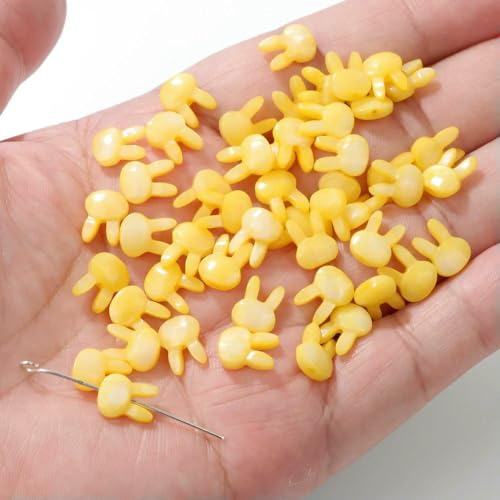 Natürlicher Katzenmuschel-Perlenanhänger aus Perlmutt, lose Muschel-Charm-Abstandsperlen zur Schmuckherstellung, DIY-Armbandzubehör – 26 (8 x 10 mm) – 5 S von HDJSDB