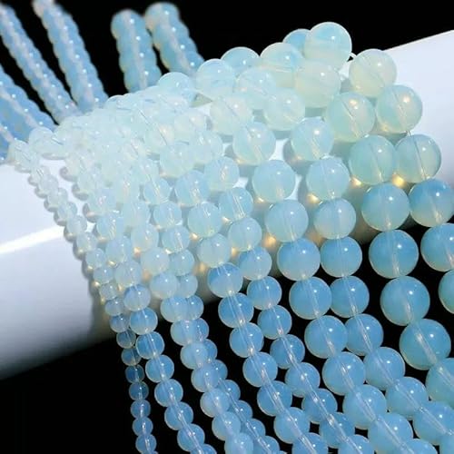Naturstein, 4–10 mm, Amethyst, Tigerauge, Fluorit, Achat, vulkanische runde, lose Perlen, DIY-Armband, Schmuckzubehör, Opal, 4,0 mm, 80 Stück Naturstein, 4–10 mm, Amethyst, Tigerauge, Fluorit, Achat, vulkanische runde, lose Perlen, DIY-Armband, Schmuckzubehör, Opal, 4,0 mm, 80 Stück von HDJSDB
