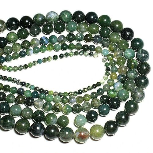 Naturstein, 4–10 mm, Amethyst, Tigerauge, Fluorit, Achat, vulkanische runde, lose Perlen, DIY-Armband, Schmuckzubehör, Wasserachat, 4,0 mm, 80 Stück Naturstein, 4–10 mm, Amethyst, Tigerauge, Fluorit, Achat, vulkanische runde, lose Perlen, DIY-Armband, Schmuckzubehör, Wasserachat, 4,0 mm, 80 Stück von HDJSDB