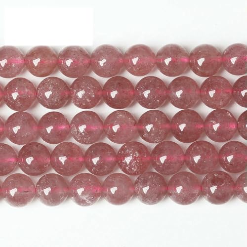 Naturstein, AAAAA-Qualität, blaue Tigerauge-Achate, runde lose Perlen, 38,1 cm, 4, 6, 8, 10, 12, 14 mm, Auswahlgröße zur Schmuckherstellung, Erdbeerquarz, 10 mm, 38 Stück Perlen Naturstein, AAAAA-Qualität, blaue Tigerauge-Achate, runde lose Perlen, 38,1 cm, 4, 6, 8, 10, 12, 14 mm, Auswahlgröße zur Schmuckherstellung, Erdbeerquarz, 10 mm, 38 Stück Perlen von HDJSDB