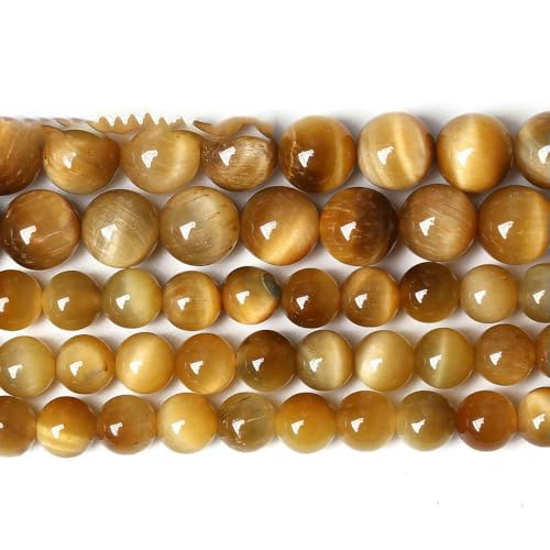 Naturstein, AAAAA-Qualität, blaue Tigerauge-Achate, runde lose Perlen, 38,1 cm, 4, 6, 8, 10, 12, 14 mm, Auswahlgröße zur Schmuckherstellung, Gold-Tigerauge, 12 mm, 32 Stück Perlen Naturstein, AAAAA-Qualität, blaue Tigerauge-Achate, runde lose Perlen, 38,1 cm, 4, 6, 8, 10, 12, 14 mm, Auswahlgröße zur Schmuckherstellung, Gold-Tigerauge, 12 mm, 32 Stück Perlen von HDJSDB