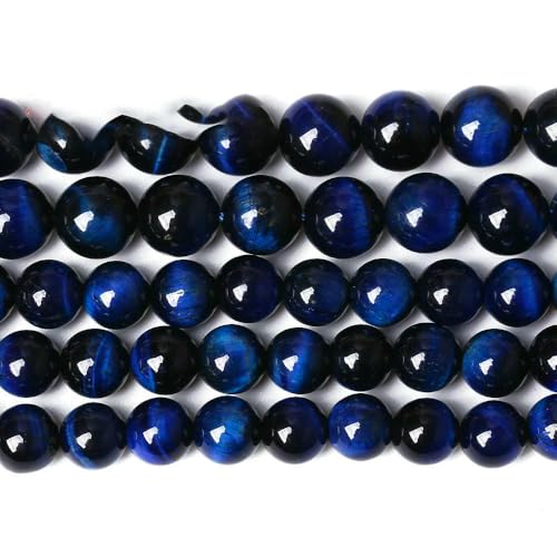 Naturstein, AAAAA-Qualität, blaue Tigerauge-Achate, runde lose Perlen, 38,1 cm, 4, 6, 8, 10, 12, 14 mm, Auswahlgröße zur Schmuckherstellung, Lapis-Tigerauge, 14,0 mm, 27 Stück Perlen Naturstein, AAAAA-Qualität, blaue Tigerauge-Achate, runde lose Perlen, 38,1 cm, 4, 6, 8, 10, 12, 14 mm, Auswahlgröße zur Schmuckherstellung, Lapis-Tigerauge, 14,0 mm, 27 Stück Perlen von HDJSDB