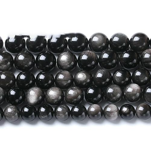 Naturstein, AAAAA-Qualität, blaue Tigerauge-Achate, runde lose Perlen, 38,1 cm, 4, 6, 8, 10, 12, 14 mm, Auswahlgröße zur Schmuckherstellung, Silber-Obsidian, 14,0 mm, 27 Stück Perlen Naturstein, AAAAA-Qualität, blaue Tigerauge-Achate, runde lose Perlen, 38,1 cm, 4, 6, 8, 10, 12, 14 mm, Auswahlgröße zur Schmuckherstellung, Silber-Obsidian, 14,0 mm, 27 Stück Perlen von HDJSDB