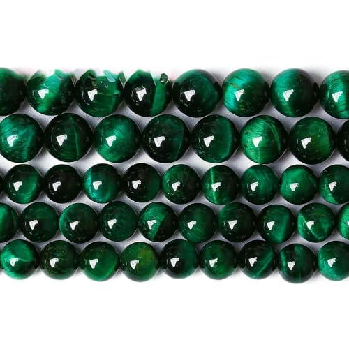 Naturstein, AAAAA-Qualität, blaue Tigerauge-Achate, runde lose Perlen, 38,1 cm, 4, 6, 8, 10, 12, 14 mm, Auswahlgröße zur Schmuckherstellung, grünes Tigerauge, 12 mm, 32 Stück Perlen Naturstein, AAAAA-Qualität, blaue Tigerauge-Achate, runde lose Perlen, 38,1 cm, 4, 6, 8, 10, 12, 14 mm, Auswahlgröße zur Schmuckherstellung, grünes Tigerauge, 12 mm, 32 Stück Perlen von HDJSDB