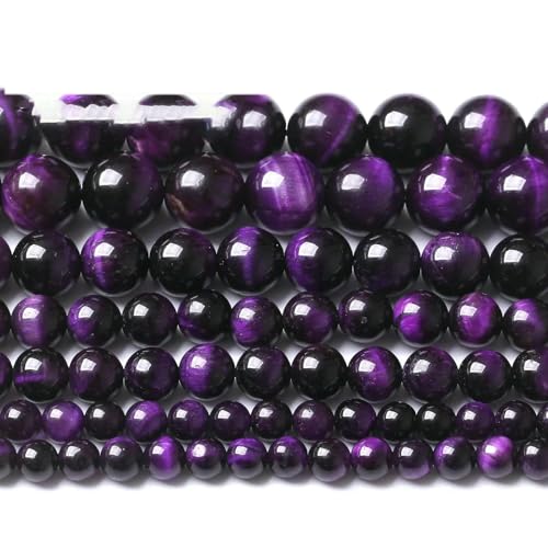 Naturstein, AAAAA-Qualität, blaue Tigerauge-Achate, runde lose Perlen, 38,1 cm, 4, 6, 8, 10, 12, 14 mm, Auswahlgröße zur Schmuckherstellung, lila Tigerauge, 14,0 mm, 27 Stück Perlen Naturstein, AAAAA-Qualität, blaue Tigerauge-Achate, runde lose Perlen, 38,1 cm, 4, 6, 8, 10, 12, 14 mm, Auswahlgröße zur Schmuckherstellung, lila Tigerauge, 14,0 mm, 27 Stück Perlen von HDJSDB