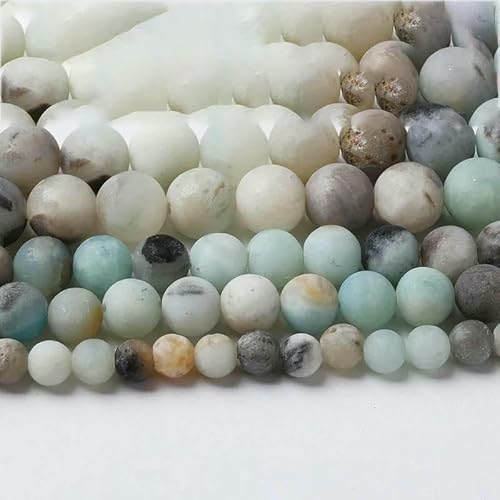 Naturstein, AAAAA-Qualität, blaue Tigerauge-Achate, runde lose Perlen, 38,1 cm, 4, 6, 8, 10, 12, 14 mm, Auswahlgröße zur Schmuckherstellung, matter Amazonit, 10 mm, 38 Stück Perlen Naturstein, AAAAA-Qualität, blaue Tigerauge-Achate, runde lose Perlen, 38,1 cm, 4, 6, 8, 10, 12, 14 mm, Auswahlgröße zur Schmuckherstellung, matter Amazonit, 10 mm, 38 Stück Perlen von HDJSDB