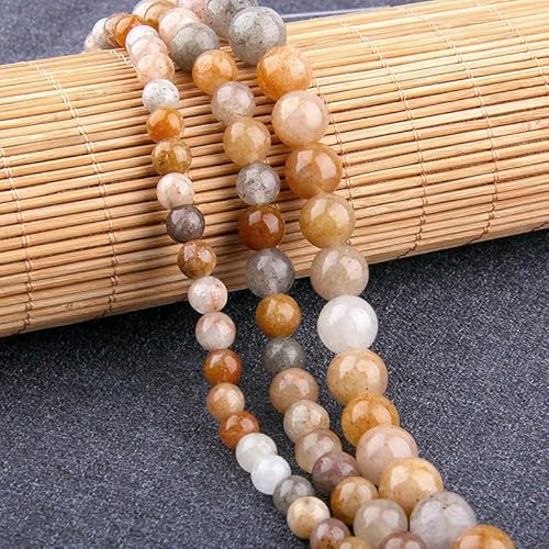 Naturstein, braune Aragonite, Jadeperlen, Chalcedon, glatte Achate, lose Abstandsperlen zur Herstellung von Schmuckarmbändern, 15,5-Zoll-Strang, braun, 6 mm, ca. 63 Perlen Naturstein, braune Aragonite, Jadeperlen, Chalcedon, glatte Achate, lose Abstandsperlen zur Herstellung von Schmuckarmbändern, 15,5-Zoll-Strang, braun, 6 mm, ca. 63 Perlen von HDJSDB