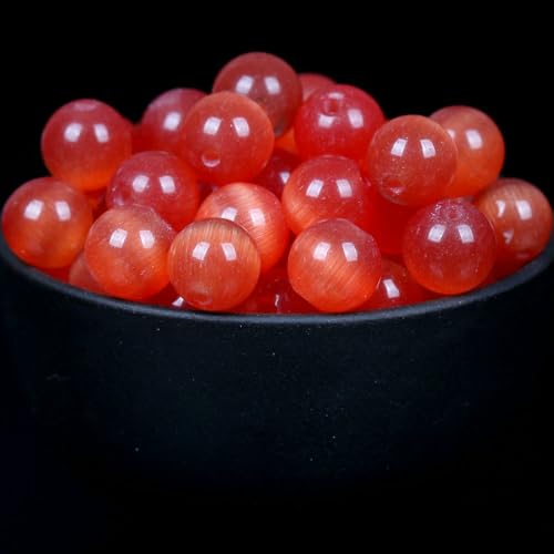 Naturstein, bunte Katzenaugen-Opalperlen, rund, lose Abstandsperlen für die Schmuckherstellung, DIY-Charm-Armband, Halskette, handgefertigt, Rot, 4,0 mm, 88 bis 91 Stück Naturstein, bunte Katzenaugen-Opalperlen, rund, lose Abstandsperlen für die Schmuckherstellung, DIY-Charm-Armband, Halskette, handgefertigt, Rot, 4,0 mm, 88 bis 91 Stück von HDJSDB