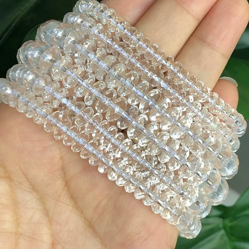 Naturstein, facettierte weiße klare Quarzkristalle, Glas, runde lose Perlen für die Schmuckherstellung, DIY-Armband, Halskette, 4/6/8/10/12 mm, Stil 4 – 10 mm, 34–36 Stück Naturstein, facettierte weiße klare Quarzkristalle, Glas, runde lose Perlen für die Schmuckherstellung, DIY-Armband, Halskette, 4/6/8/10/12 mm, Stil 4 – 10 mm, 34–36 Stück von HDJSDB