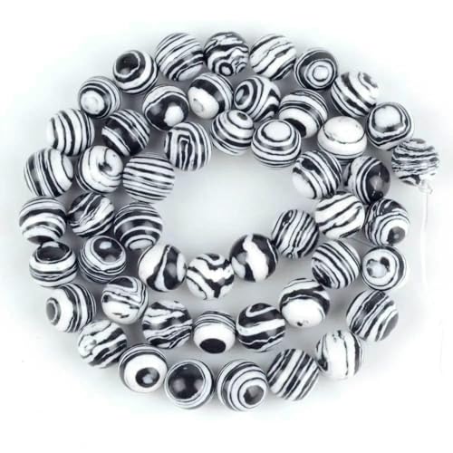 Naturstein, schwarze Achate, Hämatit, Katzenauge, Labradorit, Kristall, Abstandsperlen für die Schmuckherstellung, Handarbeiten, DIY-Armbänder, 4–12 mm, Malachit-Streifen, 6 mm, ca. 61 Stück Naturstein, schwarze Achate, Hämatit, Katzenauge, Labradorit, Kristall, Abstandsperlen für die Schmuckherstellung, Handarbeiten, DIY-Armbänder, 4–12 mm, Malachit-Streifen, 6 mm, ca. 61 Stück von HDJSDB