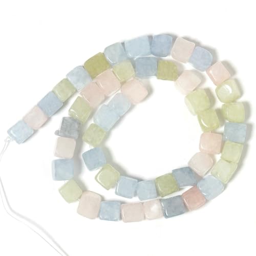 Naturstein-Achat-Jade-Würfel, quadratische Perle, 8 mm, lose Abstandsperlen für die Schmuckherstellung, DIY-Charms, Armbänder, Halsketten, Perlenarbeiten, 15 Zoll, Morganit-Jade, 8 mm, Naturstein-Achat-Jade-Würfel, quadratische Perle, 8 mm, lose Abstandsperlen für die Schmuckherstellung, DIY-Charms, Armbänder, Halsketten, Perlenarbeiten, 15 Zoll, Morganit-Jade, 8 mm, von HDJSDB