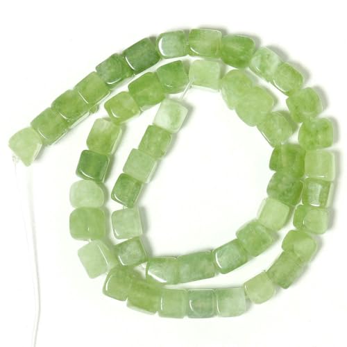 Naturstein-Achat-Jade-Würfel, quadratische Perle, 8 mm, lose Abstandsperlen für die Schmuckherstellung, DIY-Charms, Armbänder, Halsketten, Perlenarbeiten, 15 Zoll, Peridot-Jade, 8 mm, Naturstein-Achat-Jade-Würfel, quadratische Perle, 8 mm, lose Abstandsperlen für die Schmuckherstellung, DIY-Charms, Armbänder, Halsketten, Perlenarbeiten, 15 Zoll, Peridot-Jade, 8 mm, von HDJSDB