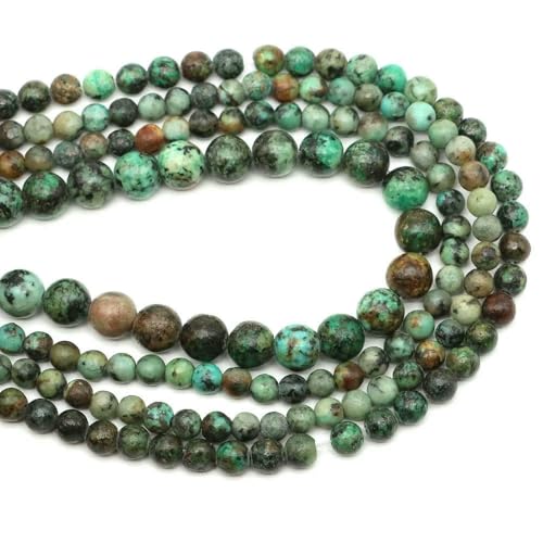 Naturstein-Aquamarin-Amethyst-Perlen, rund, lose Abstandshalter, Kristall-Edelsteine, für Schmuckherstellung, DIY-Armband, Halskette, 4/6/8/10 mm, afrikanisches Türkis, 8 mm, 45–48 Stück Naturstein-Aquamarin-Amethyst-Perlen, rund, lose Abstandshalter, Kristall-Edelsteine, für Schmuckherstellung, DIY-Armband, Halskette, 4/6/8/10 mm, afrikanisches Türkis, 8 mm, 45–48 Stück von HDJSDB