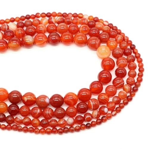Naturstein-Aquamarin-Amethyst-Perlen, rund, lose Abstandshalter, Kristall-Edelsteine, für Schmuckherstellung, DIY-Armband, Halskette, 4/6/8/10 mm, rot gestreifter Achat, 8 mm, 45–48 Stück Naturstein-Aquamarin-Amethyst-Perlen, rund, lose Abstandshalter, Kristall-Edelsteine, für Schmuckherstellung, DIY-Armband, Halskette, 4/6/8/10 mm, rot gestreifter Achat, 8 mm, 45–48 Stück von HDJSDB