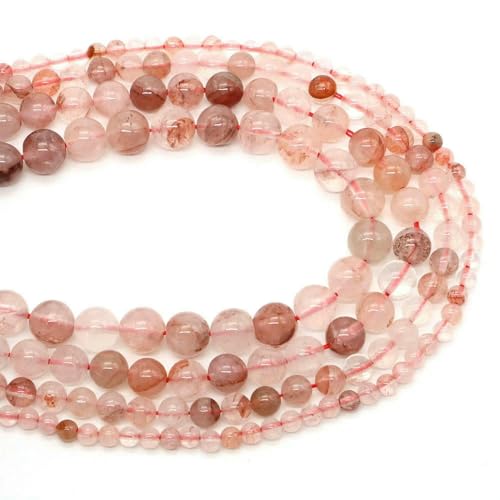 Naturstein-Aquamarin-Amethyst-Perlen, rund, lose Abstandshalter, Kristall-Edelsteine, für die Schmuckherstellung, DIY-Armband, Halskette, 4/6/8/10 mm, rote Einschlüsse, 8 mm, 45–48 Stück Naturstein-Aquamarin-Amethyst-Perlen, rund, lose Abstandshalter, Kristall-Edelsteine, für die Schmuckherstellung, DIY-Armband, Halskette, 4/6/8/10 mm, rote Einschlüsse, 8 mm, 45–48 Stück von HDJSDB
