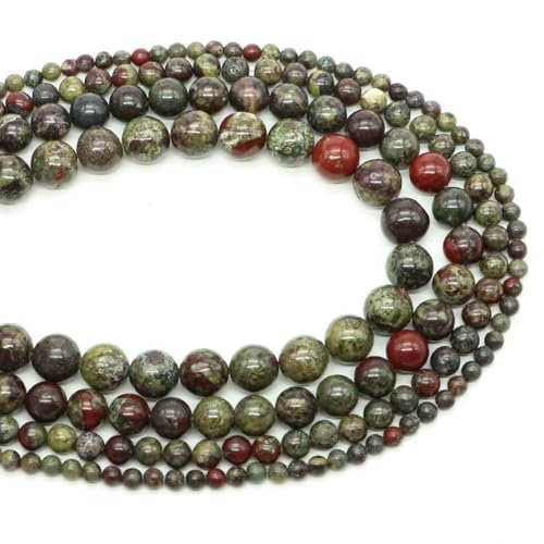 Naturstein-Aquamarin-Amethyst-Perlen, rund, lose Abstandshalter, Kristall-Edelsteinperlen für Schmuckherstellung, DIY-Armband, Halskette, 4/6/8/10 mm, Drachenblut-Jaspis, 10 mm, 35–39 Stück Naturstein-Aquamarin-Amethyst-Perlen, rund, lose Abstandshalter, Kristall-Edelsteinperlen für Schmuckherstellung, DIY-Armband, Halskette, 4/6/8/10 mm, Drachenblut-Jaspis, 10 mm, 35–39 Stück von HDJSDB