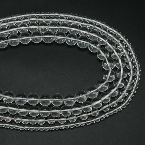 Naturstein-Aquamarin-Amethyst-Perlen, rund, lose Abstandshalter, Kristall-Edelsteinperlen zur Schmuckherstellung, DIY-Armband, Halskette, 4/6/8/10 mm, klarer Quarz, 10 mm, 35–39 Stück Naturstein-Aquamarin-Amethyst-Perlen, rund, lose Abstandshalter, Kristall-Edelsteinperlen zur Schmuckherstellung, DIY-Armband, Halskette, 4/6/8/10 mm, klarer Quarz, 10 mm, 35–39 Stück von HDJSDB