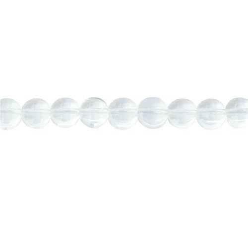 Naturstein Türkis Malachit Turmalin Amazonit facettierte flache runde Perlen Größe 2 4 6 mm für die Schmuckherstellung DIY Armband-Bergkristall-4,0 mm 95 Stück von HDJSDB