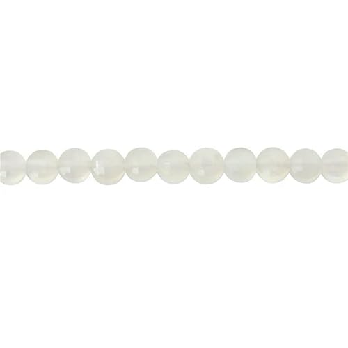 Naturstein Türkis Malachit Turmalin Amazonit facettierte flache runde Perlen Größe 2 4 6 mm für die Schmuckherstellung DIY Armband-Grauer Achat-4,0 mm 95 Stück von HDJSDB