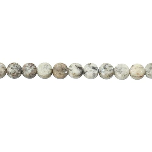 Naturstein Türkis Malachit Turmalin Amazonit facettierte flache runde Perlen Größe 2 4 6 mm für die Schmuckherstellung DIY Armband-Opal-6 mm 68 Stück von HDJSDB