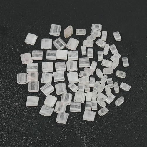 Natursteinperlen mit zwei Löchern, Doppellöcher, Tigerauge, Sediment, Jaspis, rechteckige Perlen für Handarbeiten, DIY, Böhmen, Armband, Schmuck, klarer Quarz, 5 x 5 x 2,5 mm, 20 Stück Natursteinperlen mit zwei Löchern, Doppellöcher, Tigerauge, Sediment, Jaspis, rechteckige Perlen für Handarbeiten, DIY, Böhmen, Armband, Schmuck, klarer Quarz, 5 x 5 x 2,5 mm, 20 Stück von HDJSDB