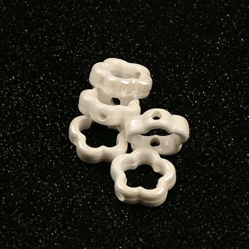 Neue 15 mm hohle fünfblättrige Blume, mehrfarbige Keramikperlen zur Schmuckherstellung, handgefertigtes Porzellanperlenarmband, Anhänger-TC181-05-10 Stück Neue 15 mm hohle fünfblättrige Blume, mehrfarbige Keramikperlen zur Schmuckherstellung, handgefertigtes Porzellanperlenarmband, Anhänger-TC181-05-10 Stück von HDJSDB