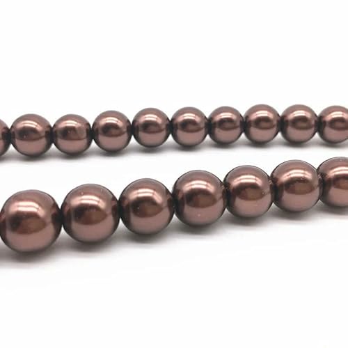 Neue 4/6/8/10 mm Imitationsperlen, runde Glasperlen, lose Abstandsperlen für die Schmuckherstellung, DIY, handgefertigte Armbänder, Halsketten, 03–10 mm (20 Stück) von HDJSDB