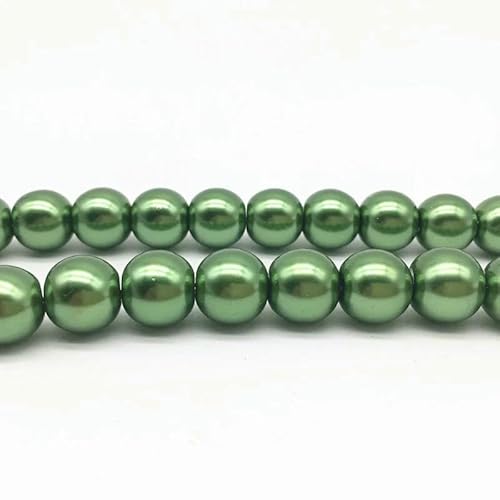 Neue 4/6/8/10 mm Imitationsperlen, runde Glasperlen, lose Abstandsperlen für die Schmuckherstellung, DIY, handgefertigte Armbänder, Halsketten, 20–10 mm (20 Stück) von HDJSDB