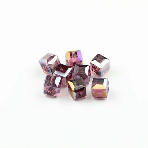 Quadratische Form, hochwertige österreichische Kristallperlen, Abstandshalter, 8 mm, 30 Stück, lose Perlen zur Schmuckherstellung, Armbandzubehör, DIY, Lila Quadratische Form, hochwertige österreichische Kristallperlen, Abstandshalter, 8 mm, 30 Stück, lose Perlen zur Schmuckherstellung, Armbandzubehör, DIY, Lila von HDJSDB