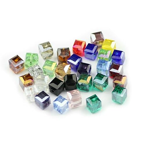 Quadratische Form, hochwertige österreichische Kristallperlen, Abstandshalter, 8 mm, 30 Stück, lose Perlen zur Schmuckherstellung, Armbandzubehör, DIY, gemischte Farben Quadratische Form, hochwertige österreichische Kristallperlen, Abstandshalter, 8 mm, 30 Stück, lose Perlen zur Schmuckherstellung, Armbandzubehör, DIY, gemischte Farben von HDJSDB