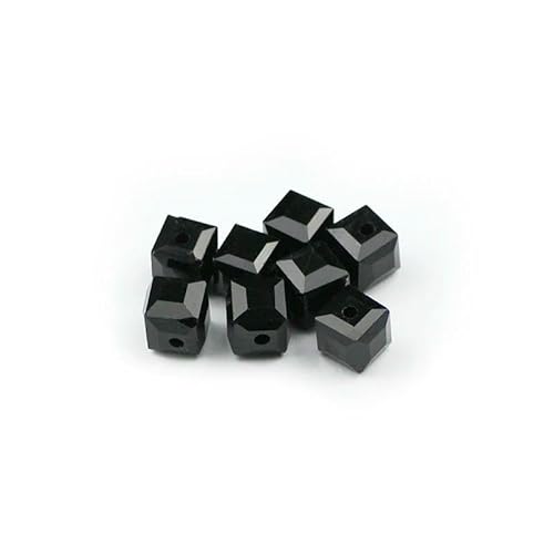 Quadratische Form, hochwertige österreichische Kristallperlen, Abstandshalter, 8 mm, 30 Stück, lose Perlen zur Schmuckherstellung, Armbandzubehör, DIY-Schwarz Quadratische Form, hochwertige österreichische Kristallperlen, Abstandshalter, 8 mm, 30 Stück, lose Perlen zur Schmuckherstellung, Armbandzubehör, DIY-Schwarz von HDJSDB