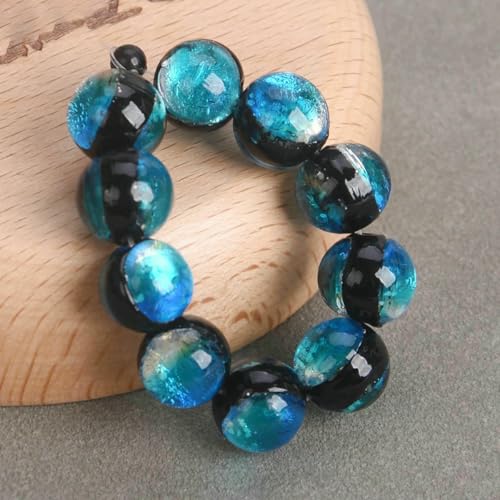 Stück 8 mm 10 mm 12 mm runde leuchtende, beidseitig handgefertigte lose Glasperlen aus Lampwork für die Schmuckherstellung, DIY-Bastelarbeiten, Fundstücke, 5 Seeblau, 10 mm Stück 8 mm 10 mm 12 mm runde leuchtende, beidseitig handgefertigte lose Glasperlen aus Lampwork für die Schmuckherstellung, DIY-Bastelarbeiten, Fundstücke, 5 Seeblau, 10 mm von HDJSDB