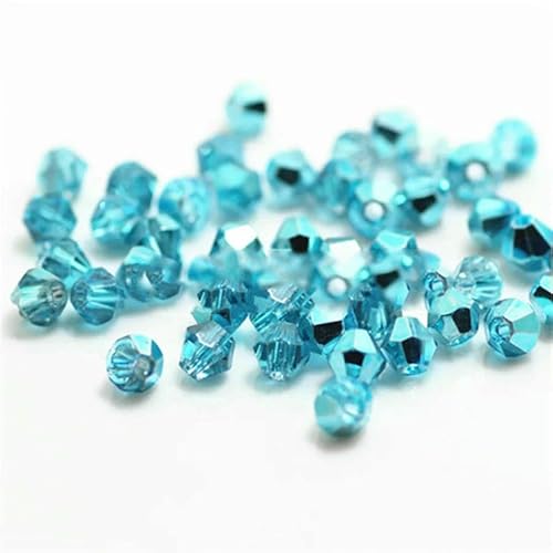 Tintenblaue Farbe, 100 Stück, 4,0 mm, doppelkegelige österreichische Kristallperlen, Charm-Glasperlen, lose Abstandsperlen für die Herstellung von DIY-Schmuck, ran lake blue Tintenblaue Farbe, 100 Stück, 4,0 mm, doppelkegelige österreichische Kristallperlen, Charm-Glasperlen, lose Abstandsperlen für die Herstellung von DIY-Schmuck, ran lake blue von HDJSDB