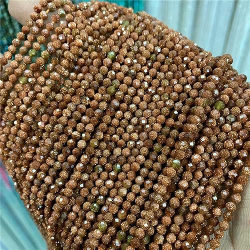 Winzige gelbe Kristallperlen, Edelsteine, facettiertes Tigerauge, natürliche Rutilquarzachatperlen zur Schmuckherstellung, Armband, DIY-Sandstein, 2 mm Winzige gelbe Kristallperlen, Edelsteine, facettiertes Tigerauge, natürliche Rutilquarzachatperlen zur Schmuckherstellung, Armband, DIY-Sandstein, 2 mm von HDJSDB