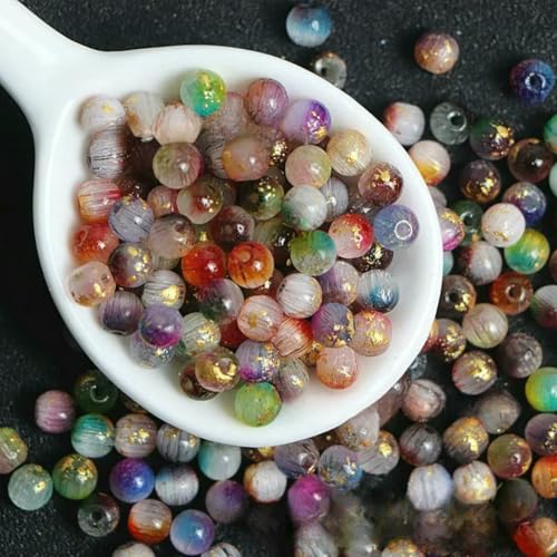 mm gebürstetes Katzenauge, zweifarbig, Goldfolie, runde Glasperlen, handgefertigt, DIY-Armband, Halskette, Zubehör, lose Perlen, MJ12, 6 mm, 40 Stück mm gebürstetes Katzenauge, zweifarbig, Goldfolie, runde Glasperlen, handgefertigt, DIY-Armband, Halskette, Zubehör, lose Perlen, MJ12, 6 mm, 40 Stück von HDJSDB