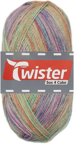 100 Gramm Twister Sox 4 Color Sockenwolle Superwash (146 Kolibri Color) von HDK-VERSAND