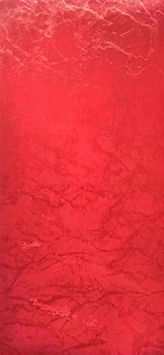 HDK-VERSAND 1 Stück Wachsplatten Muster Effektwachsplatte Antikmuster Marmormuster Grösse 200 x 100 x 0,5 mm (Rot mit Silbernen Nebel) von HDK-VERSAND