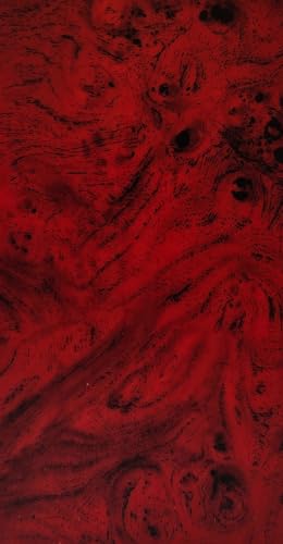 HDK-VERSAND 1 Stück Wachsplatten Muster Effektwachsplatte Antikmuster Marmormuster Grösse 200 x 100 x 0,5 mm (Schwarze Flecken Rot) von HDK-VERSAND