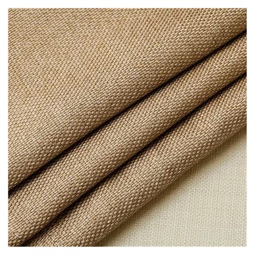 HDKAH Maßgefertigter Fenstervorhang, 80% Verdunkelungsvorhang aus dickem Baumwollleinen for Wohnzimmer und Schlafzimmer, Luxusvorhänge (mit Stangentasche)(Khaqi,W100x130cm 1piece) von HDKAH