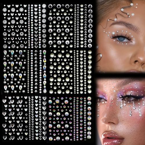 HDKAJL 900PCS Strasssteine Zum Basteln, Glitzersteine Selbstklebend Glitzer Steine Selbstklebende Strasssteine Gesicht Glitzersteine für Fasching Karneval DIY Gesicht Make Up Bastelarbeiten Dekoration HDKAJL 900PCS Strasssteine Zum Basteln, Glitzersteine Selbstklebend Glitzer Steine Selbstklebende Strasssteine Gesicht Glitzersteine für Fasching Karneval DIY Gesicht Make Up Bastelarbeiten Dekoration von HDKAJL