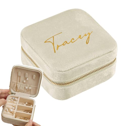 HDLOVE Personalisierte Schmuckschatulle Für Damen, Individuelle Reise Schmuckkästchen Mit Namen, Reise Klein Schmuck-Organizer-Box Für Ringe, Ohrringe, Personalisierte Geschenke Für Frauen HDLOVE Personalisierte Schmuckschatulle Für Damen, Individuelle Reise Schmuckkästchen Mit Namen, Reise Klein Schmuck-Organizer-Box Für Ringe, Ohrringe, Personalisierte Geschenke Für Frauen von HDLOVE