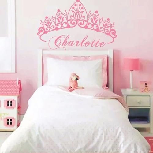 Prinzessin-Wandaufkleber, Personalisierter Namens-Wandaufkleber, Baby-Mädchenname, Individueller Kronen-Wandaufkleber, Prinzessin-Wanddekoration, Kinderzimmer, Schlafzimmer, Dekorativer Aufkleber(64X4 Prinzessin-Wandaufkleber, Personalisierter Namens-Wandaufkleber, Baby-Mädchenname, Individueller Kronen-Wandaufkleber, Prinzessin-Wanddekoration, Kinderzimmer, Schlafzimmer, Dekorativer Aufkleber(64X4 von HDLOVE