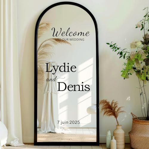 Willkommen Zu Unserem Hochzeitsaufkleber/Anpassbares Design Namen Spiegel Fenster Vinyl Schild Aufkleber Willkommen Zu Unserem Hochzeitsaufkleber/Anpassbares Design Namen Spiegel Fenster Vinyl Schild Aufkleber von HDLOVE