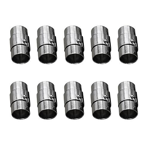 10 Pack Kupfer Magnetische Verschlüsse Kabelendkappen Leder Seilende Kappen Schmuckzubehör Für Halskettenarmband von HDOYTXXM