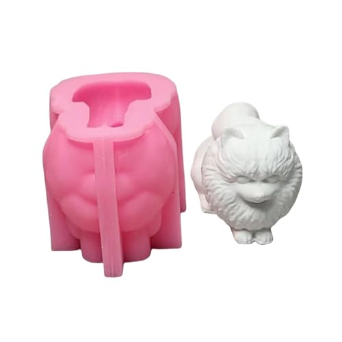 3D Hund Statue Silikonkerzenform Epoxidharz Silikonformen Für Kerzenseife Fondant Tocory Cooly Backing von HDOYTXXM