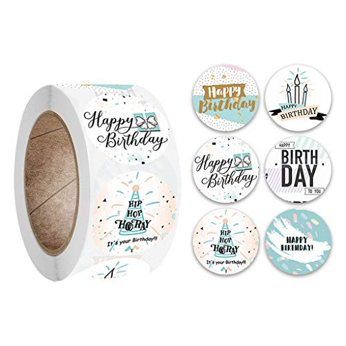 500pcs/Roll Kinder Kinder Baby Cartoon Alles Zum Geburtstag Runde Aufkleber Labels Für Scrapbooking Karten Umschläge Partydekoration 500pcs/Roll Kinder Kinder Baby Cartoon Alles Zum Geburtstag Runde Aufkleber Labels Für Scrapbooking Karten Umschläge Partydekoration von HDOYTXXM
