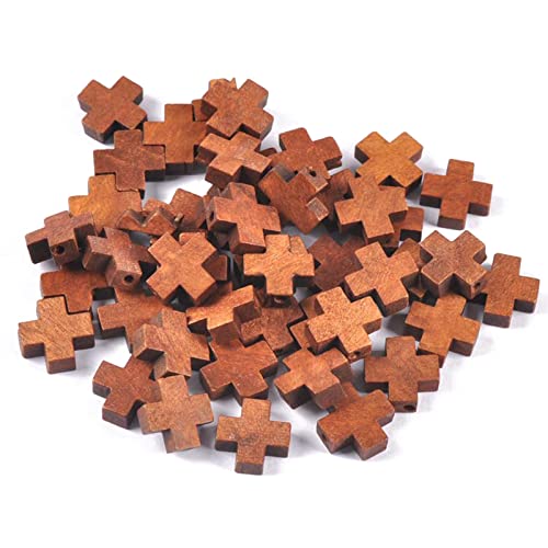50pieces Holzkreuze Anhänger Spacer Perlen Christen Hängen Dekoration Charme Für Die Herstellung Von Handwerks Und Schmuckprojekten 50pieces Holzkreuze Anhänger Spacer Perlen Christen Hängen Dekoration Charme Für Die Herstellung Von Handwerks Und Schmuckprojekten von HDOYTXXM
