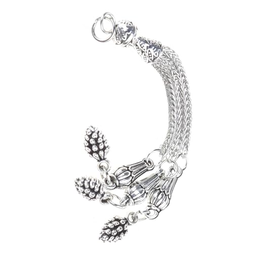 Antike Silberplattierte Metall Quasten Pinsel Accessoires Vintage Schmuckzubehör Halskettenarmbandanschlüsse Antike Silberplattierte Metall Quasten Pinsel Accessoires Vintage Schmuckzubehör Halskettenarmbandanschlüsse von HDOYTXXM