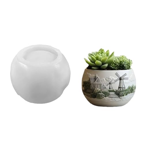 Elegante Blumenform Geformte Robuste Silikonblumentöpfe Schimmel Werkzeug Schmuckzubehör Für Heimnutzung Harzkunst Enthusiasten Blumen Handwerk Silikonform von HDOYTXXM